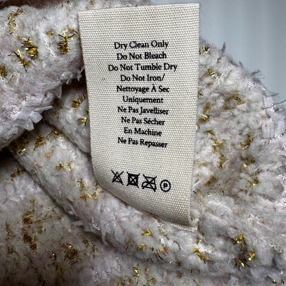 LoveShackFancy Saxson Cardigan in Cream Puff Pink - Picture 9 of 9